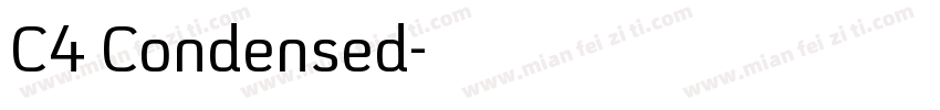 C4 Condensed字体转换
